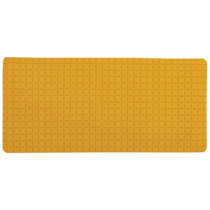 MSV Dusch- oder Badematte rutschfest Gummi Safran 36 x 76 cm