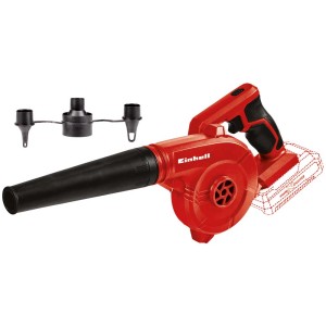 Einhell Soffiatore a batteria TE-CB 18/180 Solo, soffiatore per foglie rosso con accessori.
