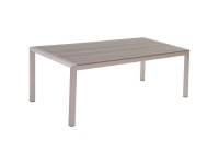 Beliani Gartentisch Vernio Aluminium Grau 180 x 90 cm Beliani Gartentisch Vernio Aluminium Grau 180 x 90 cm