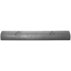 Grauer Kraiburg Profimat® Bumpy Anfahrschutz aus Gummigranulat, 15x80 cm.