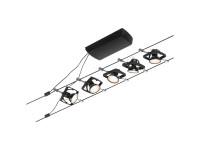 Paulmann Seilsystem-Basis-Set Mac II 5 x GU5,3 matt Schwarz 10 m Paulmann Seilsystem-Basis-Set Mac II 5 x GU5,3 matt Schwarz 10 m