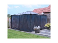 Vorhang-Set für Palram Pavillon Palermo 4300 / Höhe 214 cm / Länge 436 cm