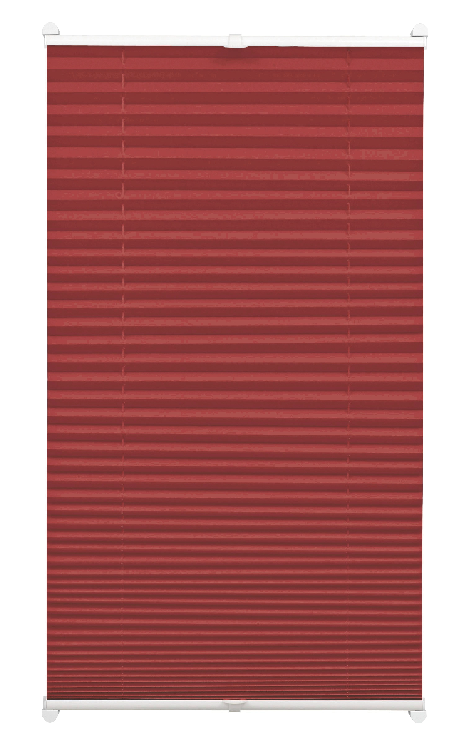 Gardinia EasyFix Tenda plissettata 2 binari Rosso bordeaux 90 x 130 cm