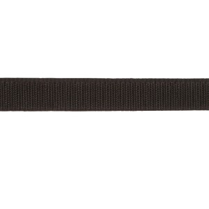 Bande auto-agrippante noire Conacord en polyamide, largeur 20 mm, vendue au mètre.