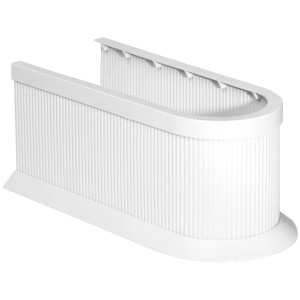 Cache-siphon Badmobil blanc pour dissimuler les siphons dans les salles de bains ou les toilettes.