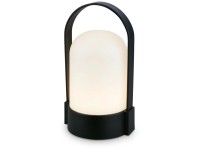 Brilo LED-Akku-Tischleuchte Schwarz (HxBxT) 15,5 x 9 x 8 cm