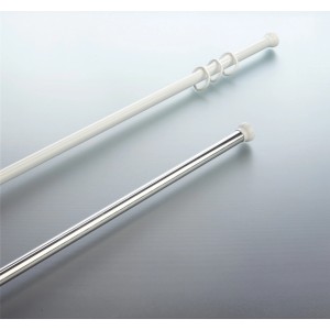 Barre de douche Spirella Magic, aluminium blanc, 125-220 cm, extensible.