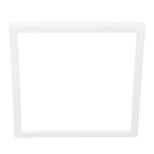 Plafonnier LED Kada blanc et plat de Briloner, 29,5x29,5 cm.