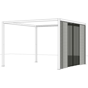 Tenda Siena Garden con zanzariera per ombreggiatura, antracite, 300x210cm.