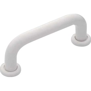 Maniglia per mobili bianca 0364 in plastica per armadi e cassetti.