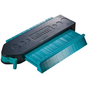 Gabarit de contour Wolfcraft 130 mm pour le transfert de contours lors de la pose de stratifié.