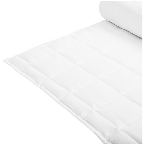Piumone estivo bianco Annapurna King-Size con trapuntatura a cassettoni, ideale per chi soffre di allergie.