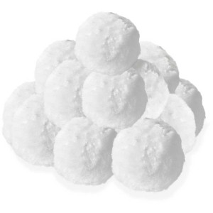 Exit Polysphere garniture de filtre pour filtre à cartouche, boules de coton blanches pour filtre de piscine.