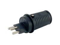 Montagestecker Typ 23 / IP 55 / 3-polig Schwarz