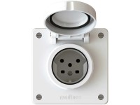 Steckdose Exo 1 x Typ15 IP55 Weiss Gr. 1 x 1