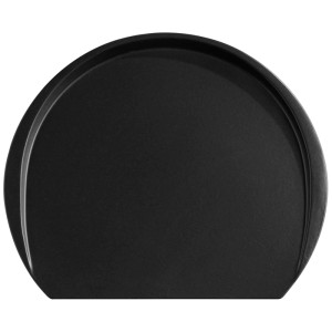 Schwarzes Emile Henry Pizza-Backblech aus Keramik, 42x35 cm, für Grill und Ofen.