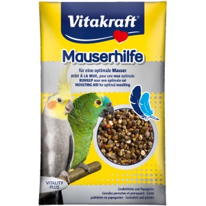 Vitakraft aiuto muta per pappagalli e parrocchetti, confezione da 25g.