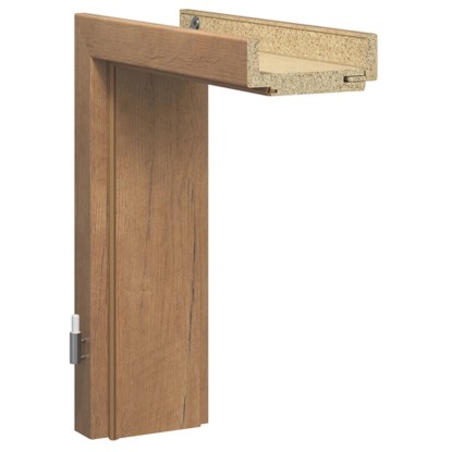 GetaDoor Türzarge CPL Artis Wandstärke 8 cm Eiche 201,5 x 75 cm Anschlag R