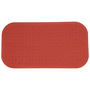 Tappetino bagno MSV antiscivolo, terracotta, 36x76cm, per doccia e vasca.