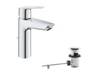 Grohe Waschtischarmatur Start M-Size mit Ablaufgarnitur 1 1/4