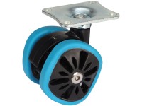 Rotella orientabile poliammide / poliuretano Blu Ø 5,8 cm / altezza 7,8 cm