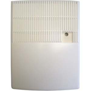 Humidificateur blanc Metrox 1,3 l avec indicateur de niveau d'eau.