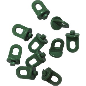 Supports pour plantes en plastique vert pour serres, lot de 10 accessoires de suspension.