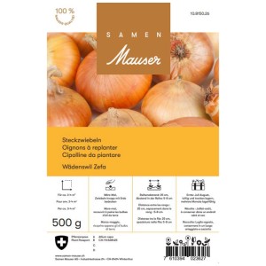 Samen Mauser cipolle da seme Wädenswil Zefa, confezione da 500g. Varietà ad alta resa per l'orto.