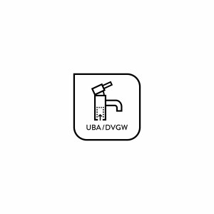 Simbolo per miscelatore vasca baliv WA-5070: certificazione UBA/DVGW.