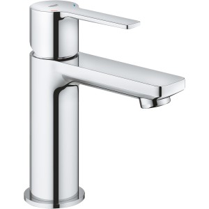 Miscelatore monocomando per lavabo Lineare XS cromato con set di scarico.