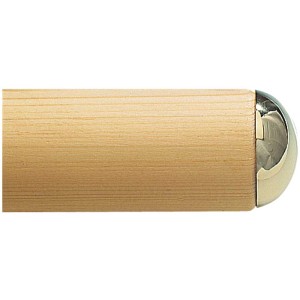Embout en laiton poli (2 pièces) pour rampes d'escalier, vue détaillée.