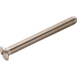 Vite di ricambio argentata M6 x 55 mm per accessori rubinetteria.