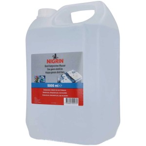 Bidon Nigrin Eau déminéralisée 5 l pour la maison, le jardin et la voiture.
