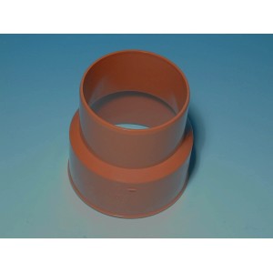 Adaptateur Marley DN 110 pour tuyau d'égout en fonte, marron.