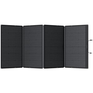 Pannello solare EcoFlow 400W, piegato. Sistema solare mobile per alimentazione autonoma.