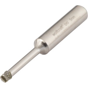 wolfcraft Punta diamantata per piastrelle Ceramic, 5 mm, per forare con avvitatori a batteria.
