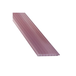 PVC-Hohlkammerpaneel in Bronze, 200x20 cm, für Kunststoffbedachung.