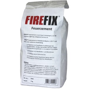Sac de ciment réfractaire Firefix, résistant à la chaleur, pour poêles et cheminées.