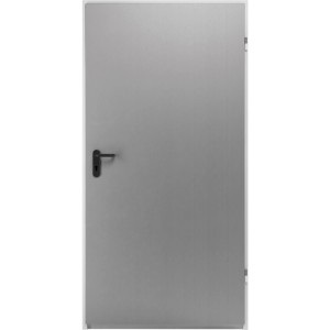 Bloc-porte ZK galvanisé 875x2000x80 mm DIN droite avec poignée.