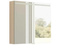 Dansani Spiegelschrank Top mit 2 Türen + Steckdose Sand 70,4 x 80 cm