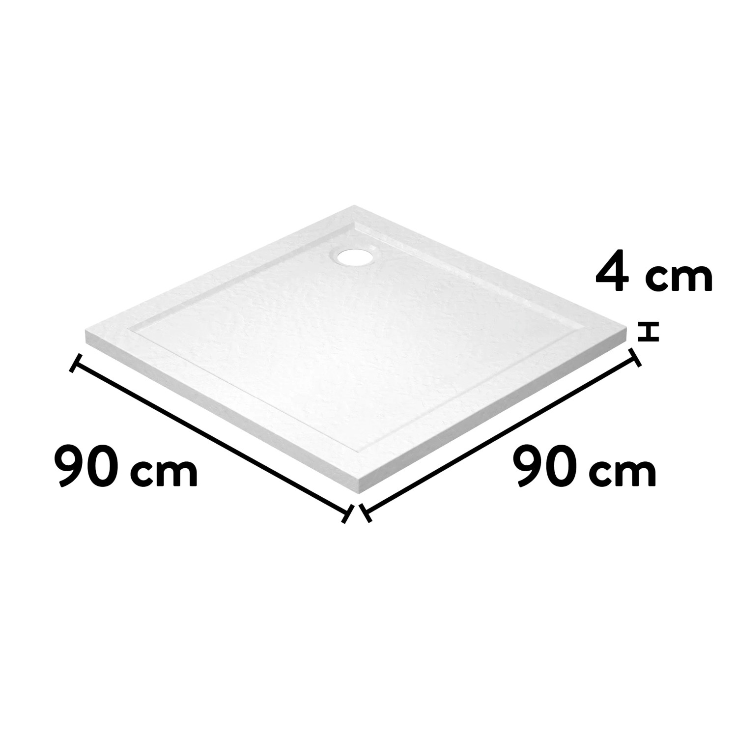 Cabine de douche 1/4 de cercle L.90 x l.90 cm, Urban | Leroy Merlin
