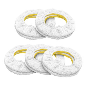 Kärcher RCW 2 Lot de 10 lingettes microfibres pour robot lave-vitres, blanc.