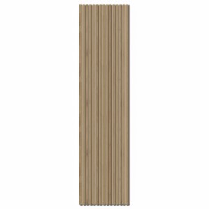 Denpanels Akustikpaneel Eiche Dunkel, beige Filz, 240x60 cm. Schallschutz für Wand und Decke.
