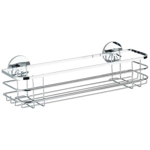 Étagère Wenko Maxi, acier inoxydable brillant avec fixation Turbo-Loc, étagère de douche.