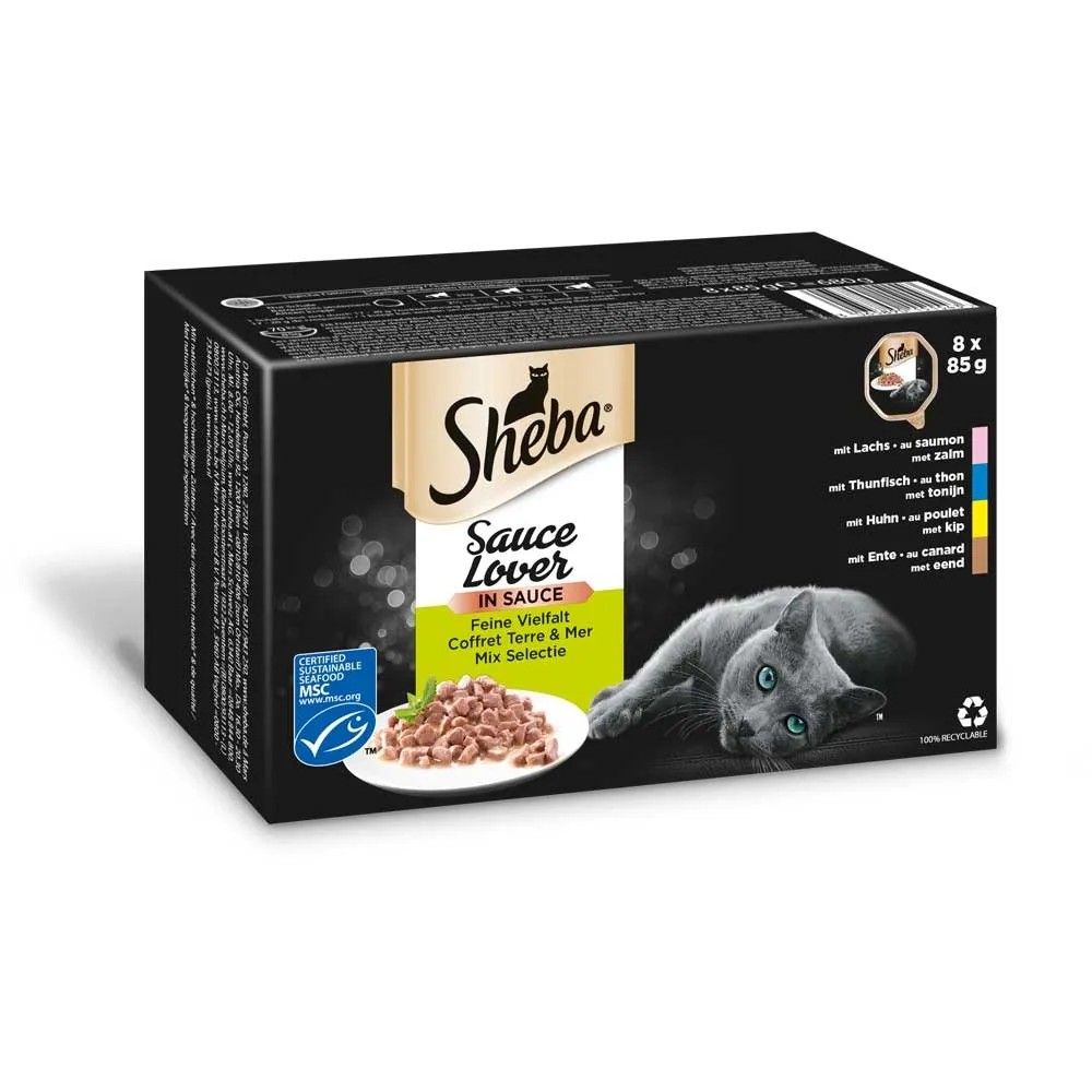 Sheba Katzen-Nassfutter Selection in Sauce Feine Vielfalt 8 x 85 g