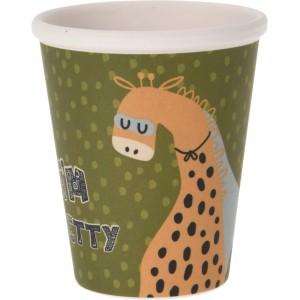 Gobelet en mélamine avec motif animal (girafe), 250 ml, pour enfants.