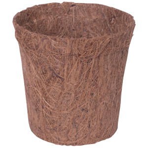 Vaso rotondo per semina in fibra di cocco Videx Garden, Ø 9,5 cm, per la propagazione delle piante.