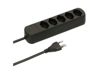 Basic Line Multipresa 5 x tipo13 Nero