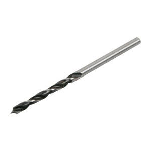 Punta elicoidale per legno LUX 3 mm in acciaio al cromo vanadio per forature precise nel legno.