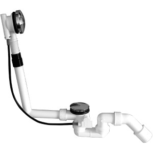 Viega Multiplex garniture de vidage et de trop-plein excentrée pour baignoires, chrome
